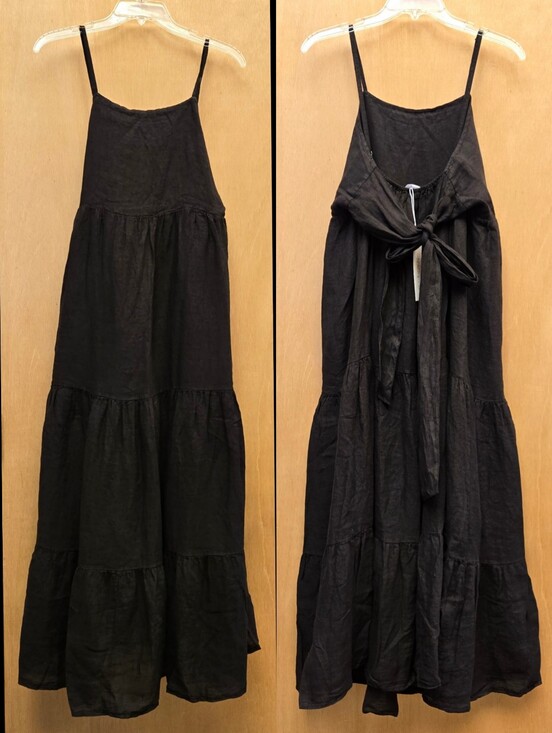 Beachwood Baby Dresses & Skirts - Beachwood Alma Dress Noir Black One Size Linen NWT